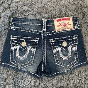 “TRUE RELIGION WOMENS JEAN SHORTS”